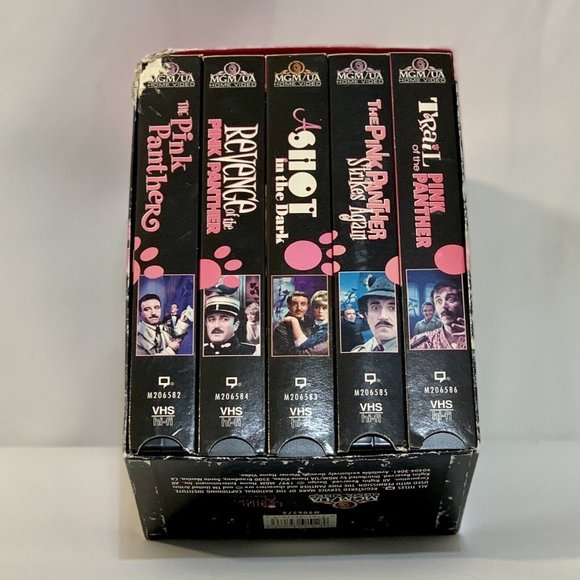 The Pink Panther 5 VHS Movie Collection Box Set Peter Sellers Classic comedy GUC - Picture 7 of 11